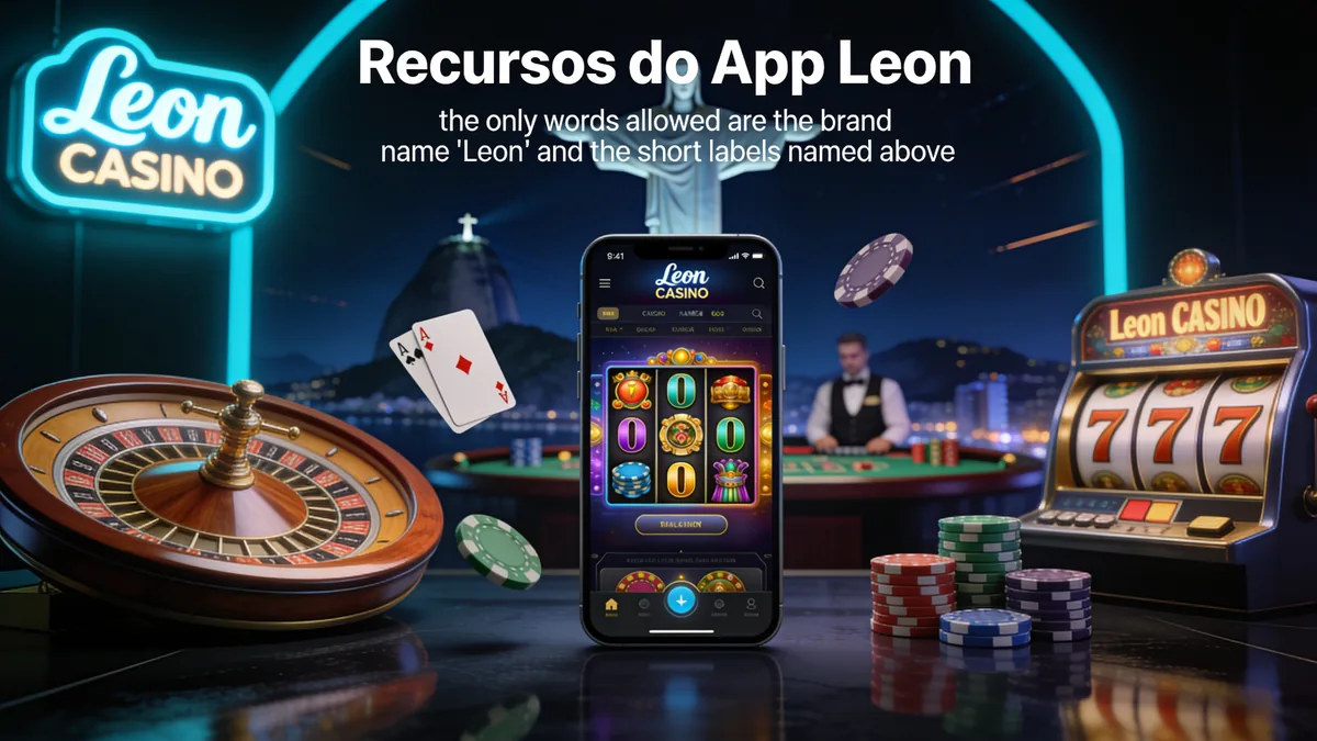 Recursos do App Leon: guia de leon para jogadores no Brasil